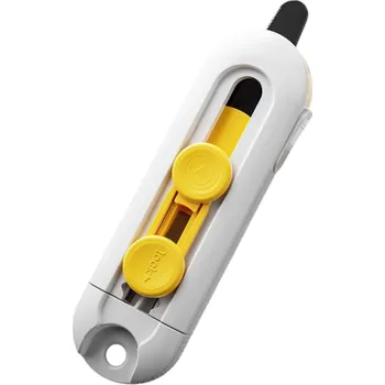 Multifunkční nůž Mini magnetický řezač krabic s bezpečnostním zámkem Přesný řezák balíků a kartonů pro domácnost Kancelářské a skladové použití