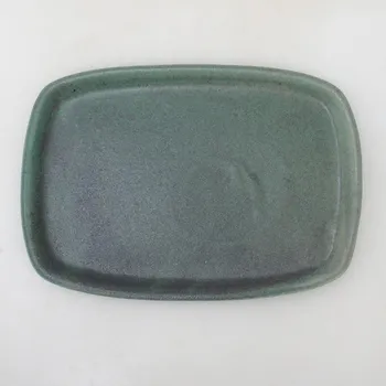 Květináč Keramická podmiska H08 - 22,5 x 16 x 1 cm - zelená