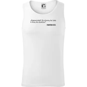 Komunisté Co slovo, to lež. Co čin, to zločin - Tílko pánské Core - M ( Bílá )