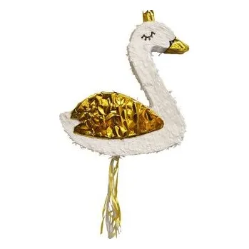 Party dekorace Piniata łabędź papier 40x46x7cm