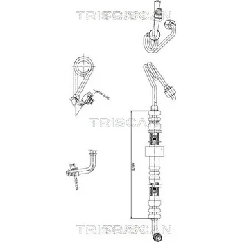 Čep řízení Hydraulická hadice, řízení TRISCAN 8516 23007