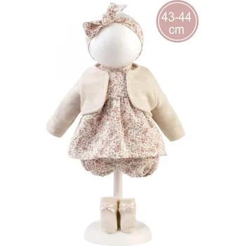 Doplněk pro panenku Llorens M844-01 Obleček pro panenku miminko NEW BORN velikosti 43–44 cm