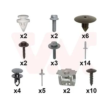 Nárazník Montážní sada, nárazník VAN WEZEL 4414794