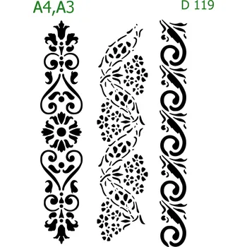Šablona D 119 - A3 , Nelepící folie