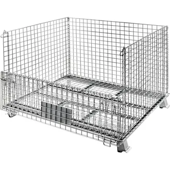 Skladový kontejner Mobler Síťový koš Gitterbox S-120 cm G-100 cm H-89 cm 5x5 cm vyztužená síť s bočním otvorem pozinkovaná