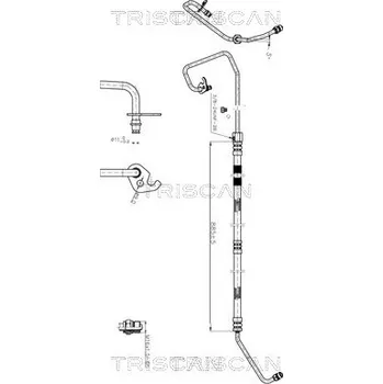 Čep řízení Hydraulická hadice, řízení TRISCAN 8516 16009