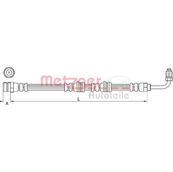 Brzdová hadice Brzdová hadice METZGER 4111087