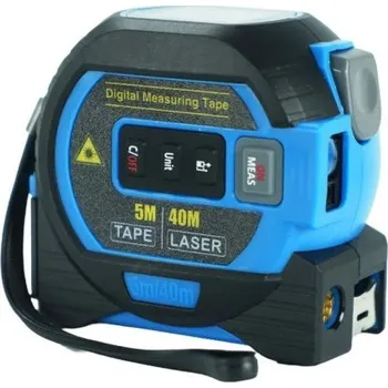 pásmo 3v1 Laserový svinovací metr 5 m Digitální laserový měřič 40 m Infračervený dálkoměr Inteligentní pravítko Přesné měření nářadí modrá