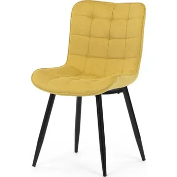 Jídelní židle Autronic Partitura HC-462YEL2 Jídelní židle, jemně hrubá látka, žlutá