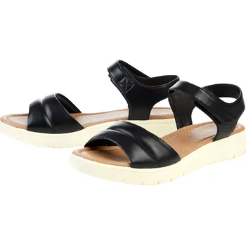 Dámské sandále esmara® Dámské sandály, s klínovým podpatkem (černá, 37)