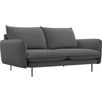 Pohovka Cosmopolitan Design Tmavě šedá čalouněná dvoumístná pohovka Vienna 160 cm