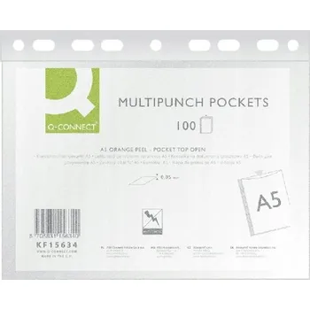 Košilka do dokumentů A5 Q-Connect, 100 ks, 50 mic