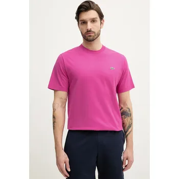 Pánské tričko Bavlněné tričko Lacoste fialová barva, TH7318 43X, vel. XL