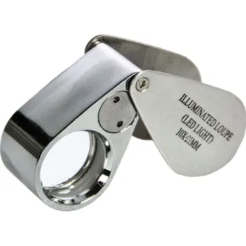 Lupa Safe Kovová precizní lupa s osvětlením