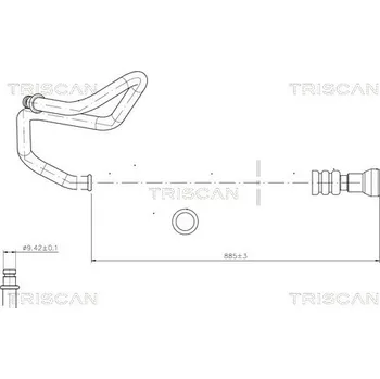 Čep řízení Hydraulická hadice, řízení TRISCAN 8516 16024