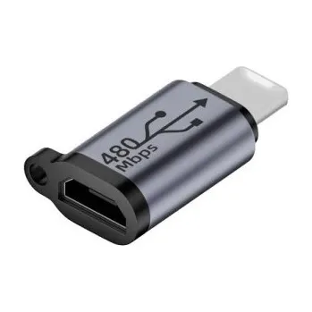 Datový kabel Micro USB na Lightning adaptér Převodník pro Apple zařízení Přenos dat až 480 Mbps Propojení se staršími nabíječkami