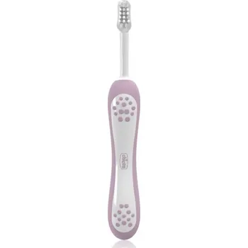 Zubní kartáček Chicco Toothbrush 6-36m zubní kartáček pro děti Lilac 1 ks