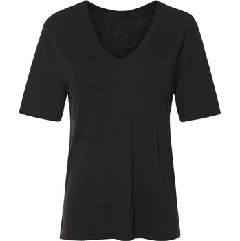 esmara® Dámské lněné triko (černá, XS(32/34))