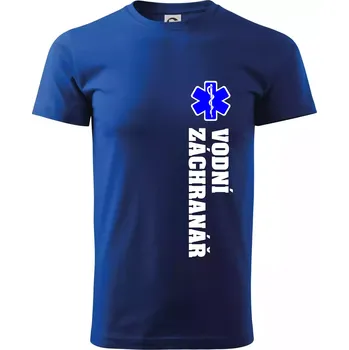 Pánské tričko Rescue - Vodní záchranář - Triko extra velké (5-8XL) - 7XL ( Královská modrá )