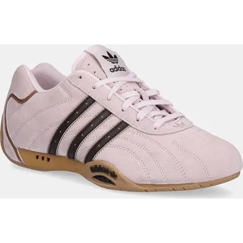 Dámské tenisky Semišové tenisky adidas Originals Adiracer LO dámské, růžová barva, JS4519 30X, EUR 41 1/3