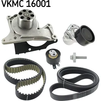 Vodní pumpa motoru Sada rozvodů - řemen s kladkami a vodní pumpa SKF VKMC 16001