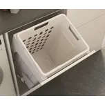 Cemux Prádelní koš výklopný bílý 48L