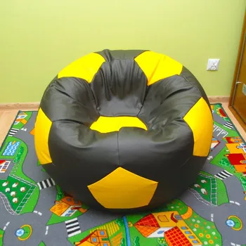 Taburet Sedací vak - míč 100 cm - černá + žlutá