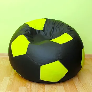 Taburet Sedací vak - míč 100 cm - černá + zelená