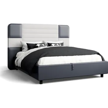 Postel Čalouněná postel Majestic Frame Storage, Charcoal Light Grey, 160x200 cm