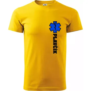 Pánské tričko Hvězda života - Plavčík - Triko extra velké (5-8XL) - 7XL ( Žlutá )