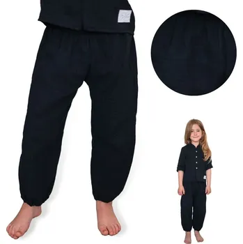 Chlapecké kalhoty Esito (ušito v ČR) Dětské mušelínové kalhoty Esito Luca černé