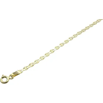 Náramek Zlatý 585/1000 náramek "H" 1408