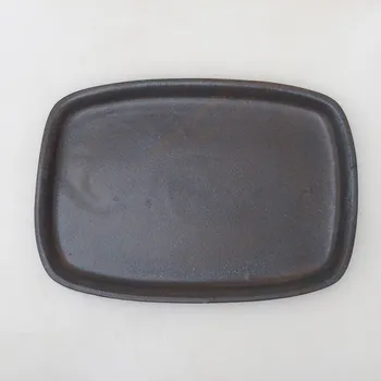 Květináč Keramická podmiska H08 - 22,5 x 16 x 1 cm - hnědá