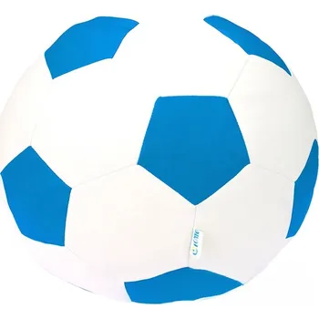 Taburet Sedací vak - míč 100 cm - bílá + světlemodrá