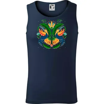 Folklor - dvě holubice - Tílko pánské Core - XL ( Námořní modrá (velmi tmavá - téměř černá) )