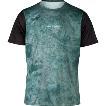 cyklistický dres FORCE dres MTB MOVE krátký rukáv, tm. zelený S