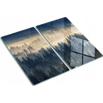 Obraz Krájecí deska tvrzené sklo Mlha Les 2x30x52