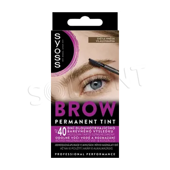 Barva na řasy a obočí Kosmetika Syoss Brow Tint 17ml Světle hnědý