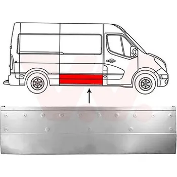 Auto zrcátko Dveře, karoserie VAN WEZEL 4388174