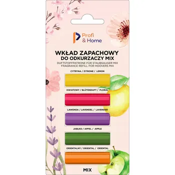 Vůně do vysavače Vůně do vysavače Mix Silné vonné vložky Tyčinky 5ks - Profi&Home