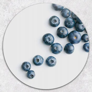 Obraz Multifunkční Dekorativní Kulatá Skleněná Deska do Kuchyně Bobule průměr 40 cm