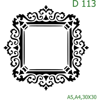 Šablona D 113 - 30 x 30 cm , Nelepící folie