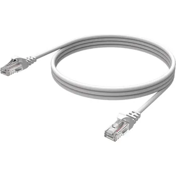 Síťový kabel Winner Group - Síťový ethernetový kabel RJ45 / RJ45 CAT-6 2m bílá