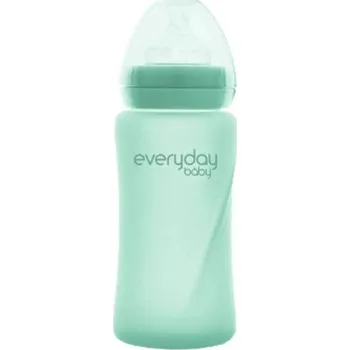 Kojenecká láhev Everyday Baby Skleněná láhev 240 ml – Mint Green