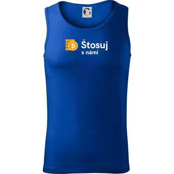 Štosuj s námi - logo velké - Tílko pánské Core - XL ( Královská modrá )