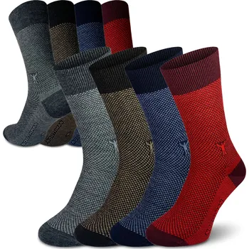 Pánské ponožky Northman Halden Merino 4-pack Velikost: 45-47 Mix barev2 Společenské Merino Ponožky