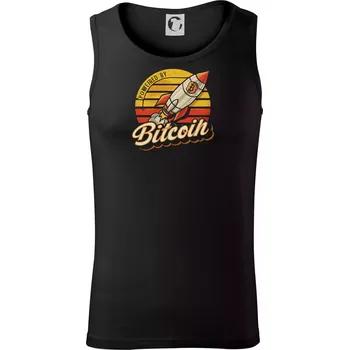 Powered by Bitcoin bitcoin rocket - Tílko pánské Core - S ( Černá )
