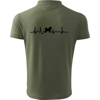 Pánská košile Havanský psík ekg - Polokošile pánská Pique Polo 203 - 2XL ( Khaki )