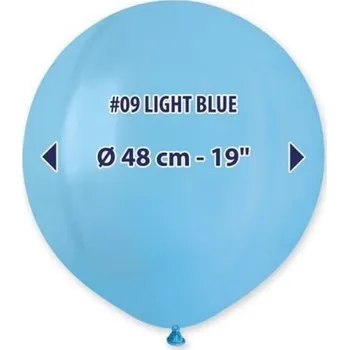 Party dekorace Balonek Gemar světle modrý – 48 cm/19"