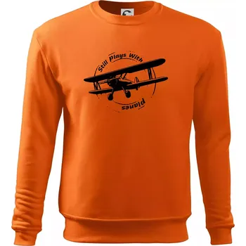 Pánská mikina Still Plays With Planes - Mikina Essential pánská - 2XL ( Oranžová )